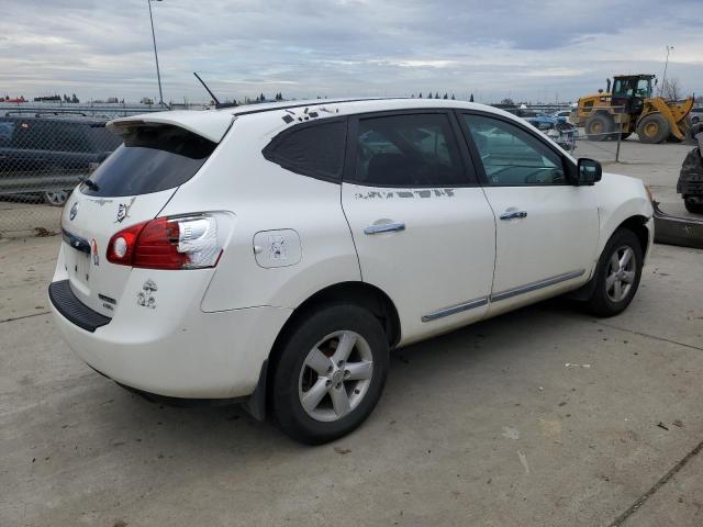 JN8AS5MVXCW385123 - 2012 NISSAN ROGUE S WHITE photo 3