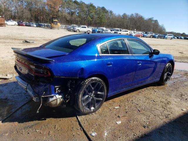 2C3CDXBG7MH603974 - 2021 DODGE CHARGER SXT BLUE photo 3