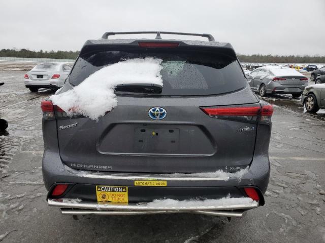 5TDKBRCH2PS114081 - 2023 TOYOTA HIGHLANDER HYBRID XLE SILVER photo 6