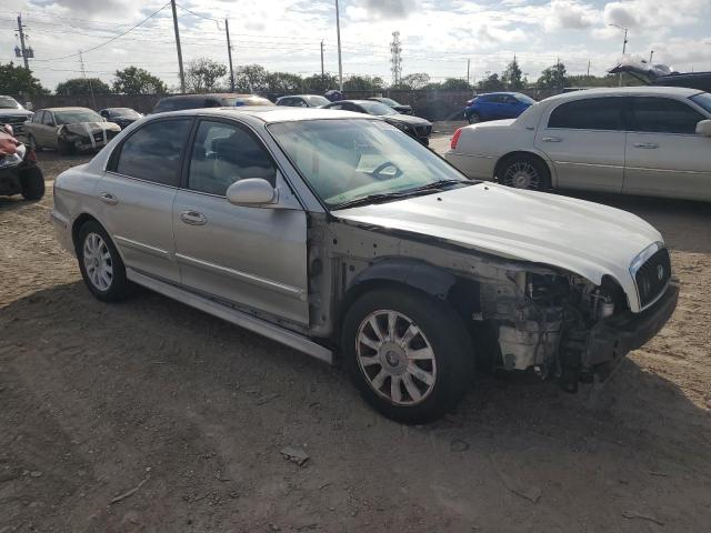 KMHWF35H33A896457 - 2003 HYUNDAI SONATA GLS SILVER photo 4