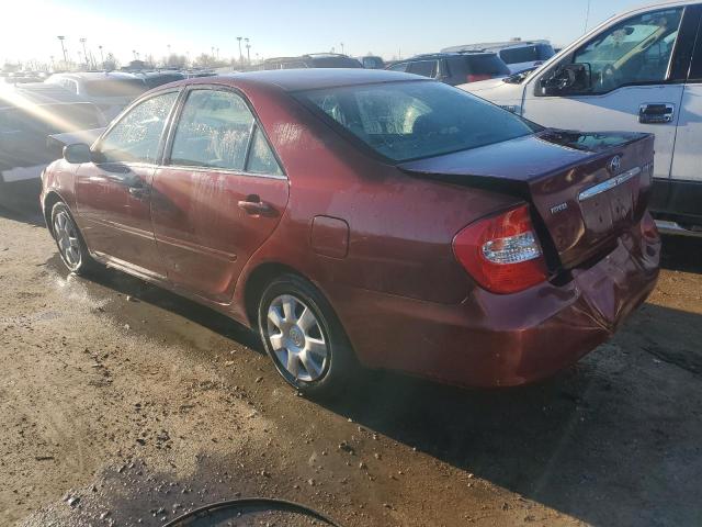 4T1BE32K74U321151 - 2004 TOYOTA CAMRY LE BURGUNDY photo 2