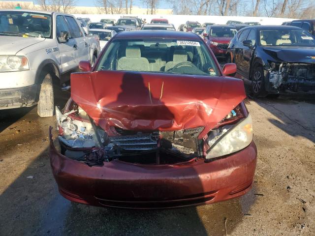 4T1BE32K74U321151 - 2004 TOYOTA CAMRY LE BURGUNDY photo 5