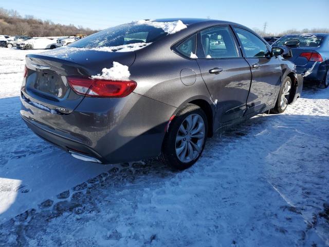 1C3CCCBB6FN752435 - 2015 CHRYSLER 200 S GRAY photo 3