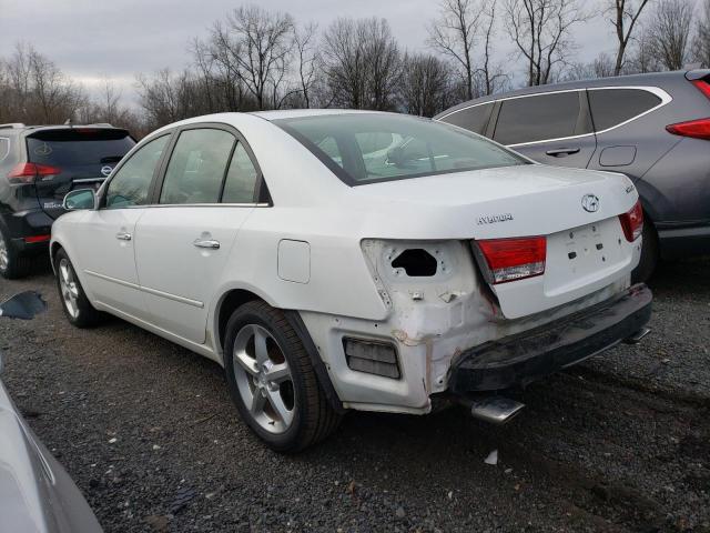 5NPEU46F06H148464 - 2006 HYUNDAI SONATA GLS WHITE photo 2