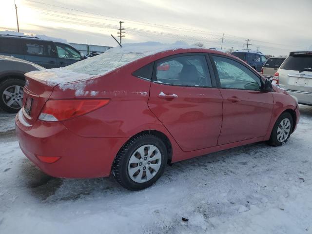 KMHCT4AE0FU930256 - 2015 HYUNDAI ACCENT GLS RED photo 3