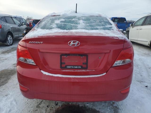 KMHCT4AE0FU930256 - 2015 HYUNDAI ACCENT GLS RED photo 6