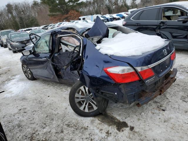 1HGCR2F38EA015915 - 2014 HONDA ACCORD LX BLUE photo 2