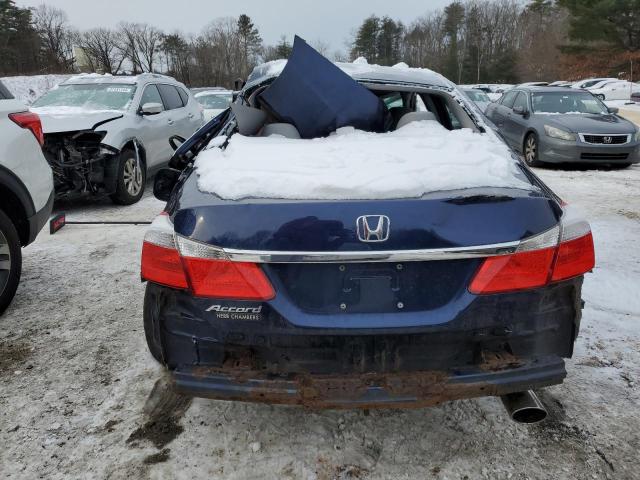 1HGCR2F38EA015915 - 2014 HONDA ACCORD LX BLUE photo 6