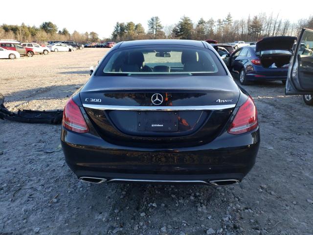 55SWF4KB2FU095488 - 2015 MERCEDES-BENZ C 300 4MATIC BLACK photo 6