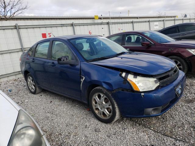 1FAHP35N58W176142 - 2008 FORD FOCUS SE BLUE photo 4