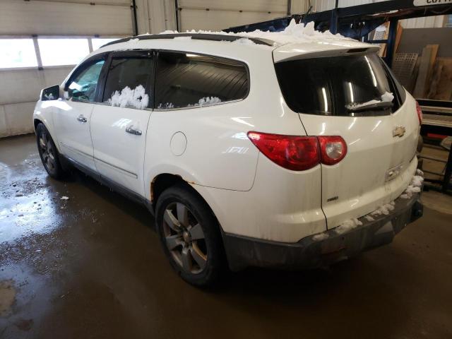 1GNKVLED7CJ106524 - 2012 CHEVROLET TRAVERSE LTZ WHITE photo 2