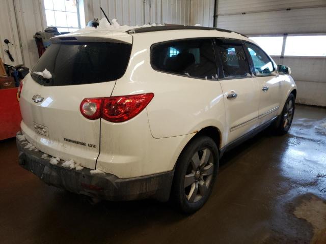 1GNKVLED7CJ106524 - 2012 CHEVROLET TRAVERSE LTZ WHITE photo 3