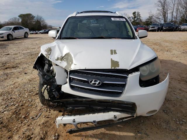 5NMSH13E77H042268 - 2007 HYUNDAI SANTA FE SE WHITE photo 5