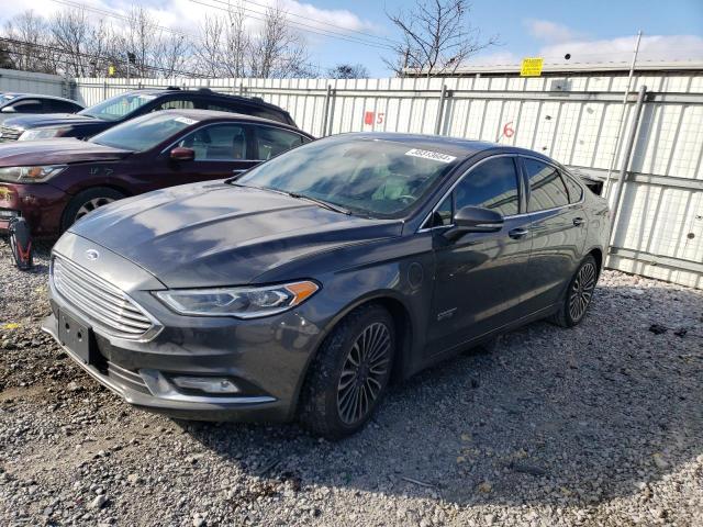 3FA6P0SU6JR222698 - 2018 FORD FUSION TITANIUM/PLATINUM PHEV CHARCOAL photo 1