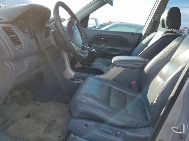 5FNYF18527B022598 - 2007 HONDA PILOT EXL SILVER photo 7