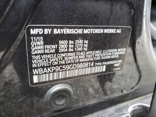 WBAKP9C59GD980814 - 2016 BMW 550 XI CHARCOAL photo 12