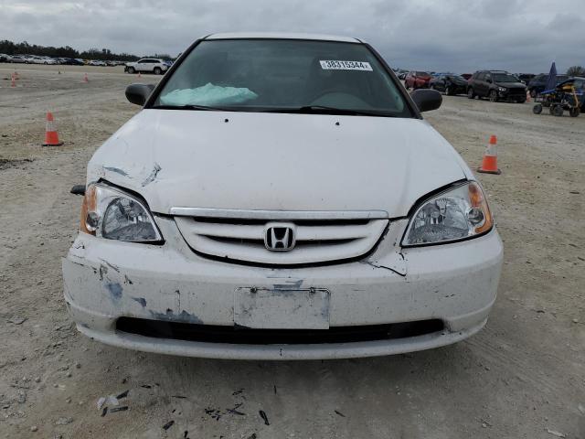 1HGEM22571L031665 - 2001 HONDA CIVIC LX WHITE photo 5