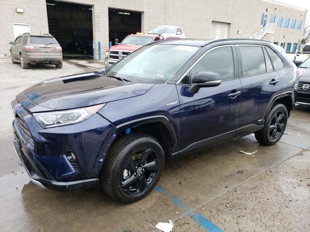 2T3E6RFV6MW028303 - 2021 TOYOTA RAV4 XSE BLUE photo 1