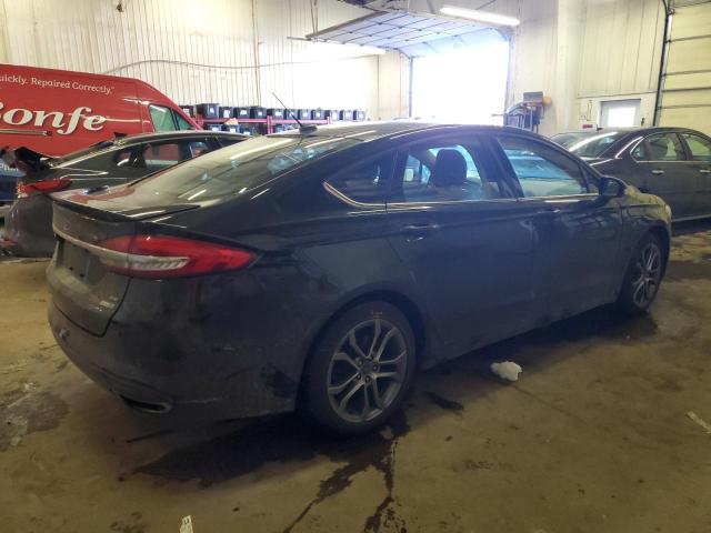 3FA6P0T91HR343045 - 2017 FORD FUSION SE BLACK photo 3