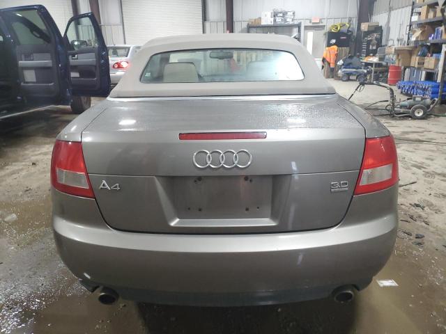 WAUDT48H55K011031 - 2005 AUDI A4 QUATTRO CABRIOLET GRAY photo 6