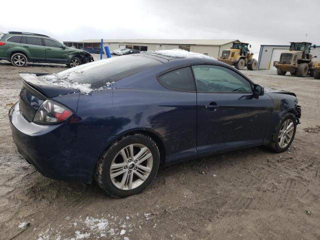 KMHHM66D38U291386 - 2008 HYUNDAI TIBURON GS BLUE photo 3