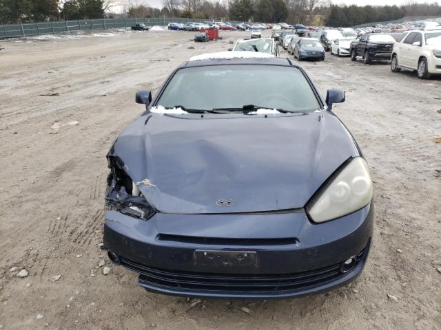 KMHHM66D38U291386 - 2008 HYUNDAI TIBURON GS BLUE photo 5