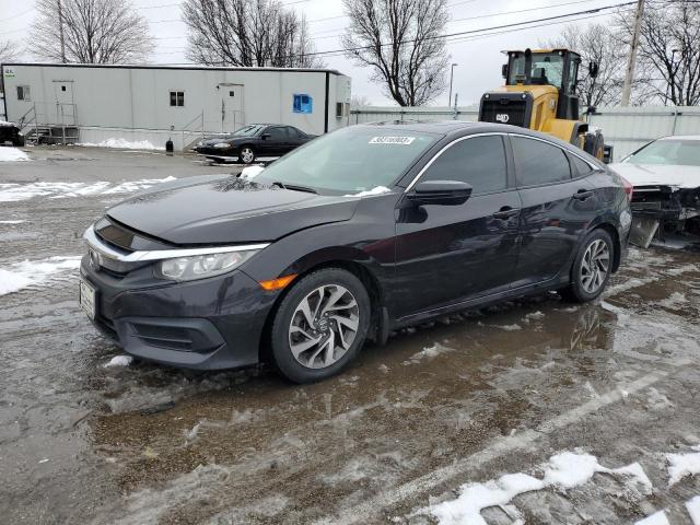 19XFC2F76HE046145 - 2017 HONDA CIVIC EX BLACK photo 1