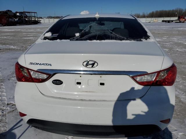 5NPEB4AC6EH925893 - 2014 HYUNDAI SONATA GLS WHITE photo 6