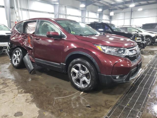 5J6RW2H8XHL052929 - 2017 HONDA CR-V EXL MAROON photo 4