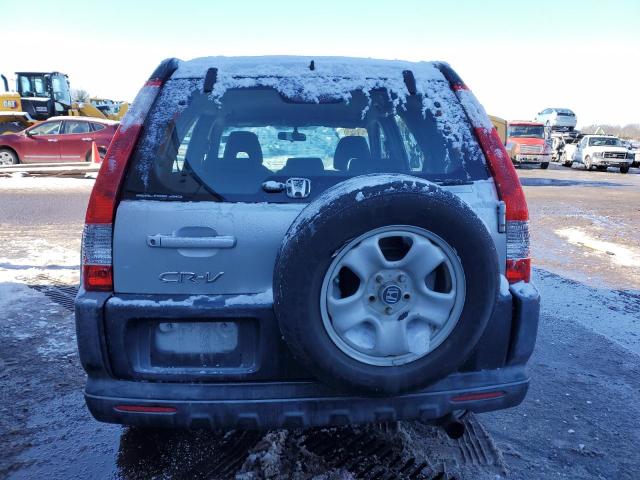 SHSRD78546U436079 - 2006 HONDA CR-V LX SILVER photo 6