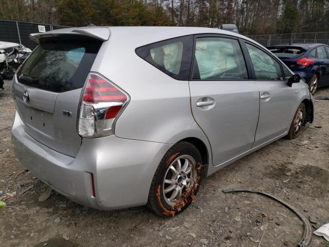 JTDZN3EUXFJ021284 - 2015 TOYOTA PRIUS V SILVER photo 3