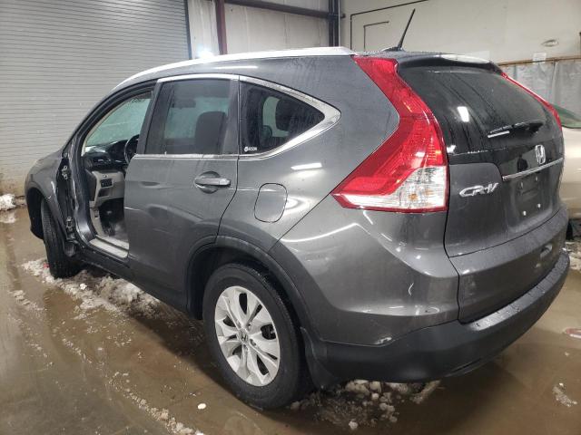 2HKRM4H77CH606620 - 2012 HONDA CR-V EXL GRAY photo 2