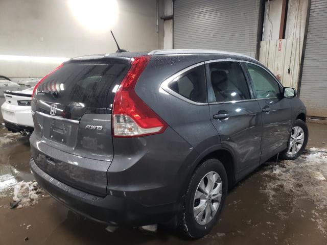 2HKRM4H77CH606620 - 2012 HONDA CR-V EXL GRAY photo 3