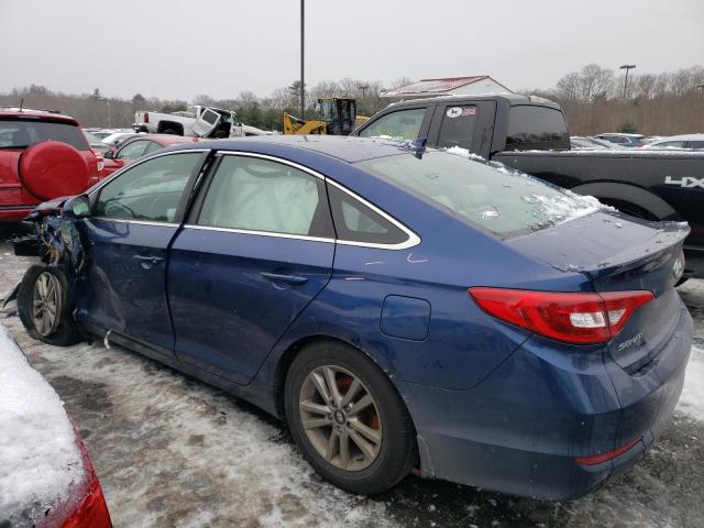 5NPE24AF8HH459916 - 2017 HYUNDAI SONATA SE BLUE photo 2