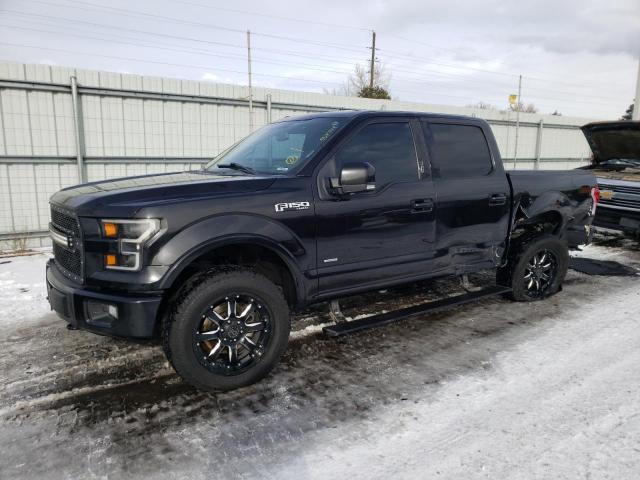 1FTEW1EG3FKD59744 - 2015 FORD F150 SUPERCREW BLACK photo 1