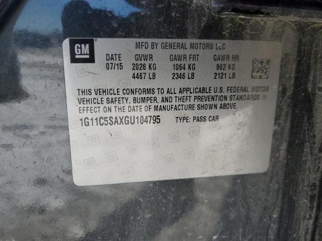 1G11C5SAXGU104795 - 2016 CHEVROLET MALIBU LIM LT 石墨色 照片 13