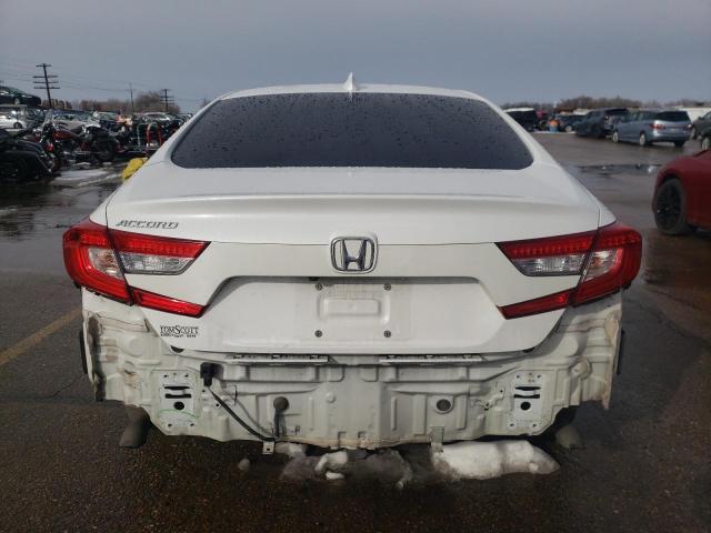 1HGCV1F14LA016240 - 2020 HONDA ACCORD LX WHITE photo 6