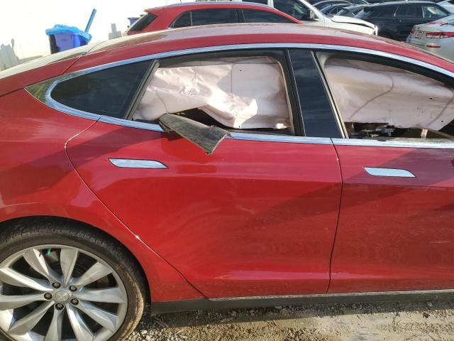 5YJSA1CP2DFP13784 - 2013 TESLA MODEL S Կարմիր լուսանկար 10