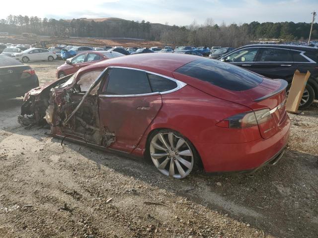 5YJSA1CP2DFP13784 - 2013 TESLA MODEL S Կարմիր լուսանկար 2