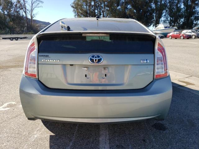 JTDKN3DU6E1777342 - 2014 TOYOTA PRIUS GREEN photo 6