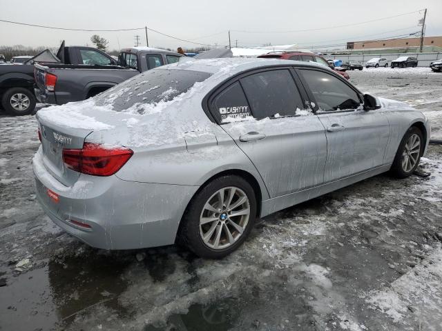 WBA8E5G58JNV03411 - 2018 BMW 320 XI GRAY photo 3