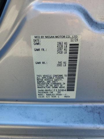 1N4BL4BV9LC213084 - 2020 NISSAN ALTIMA S SILVER photo 13