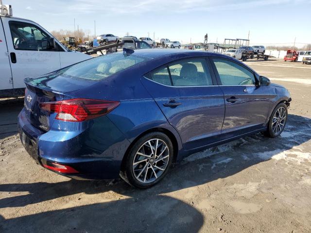 5NPD84LF3LH622357 - 2020 HYUNDAI ELANTRA SEL BLUE photo 3