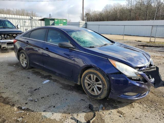 5NPEB4AC2DH649999 - 2013 HYUNDAI SONATA GLS BLUE photo 4