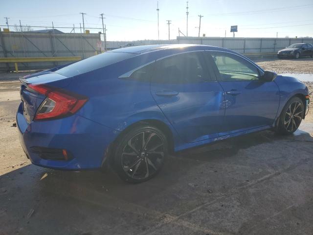 19XFC2F89KE045166 - 2019 HONDA CIVIC SPORT BLUE photo 3