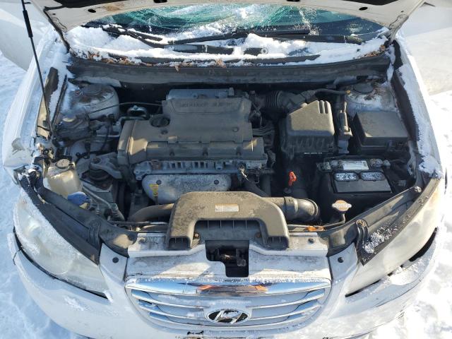 KMHDU4AD7AU079364 - 2010 HYUNDAI ELANTRA BLUE WHITE photo 11