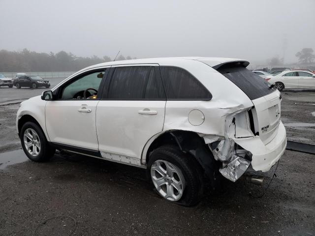 2FMDK4JC2DBE23657 - 2013 FORD EDGE SEL WHITE photo 2