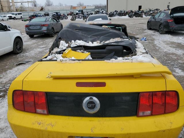 1ZVFT85H955209405 - 2005 FORD MUSTANG GT YELLOW photo 6