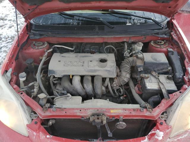 2T1KR32E65C416818 - 2005 TOYOTA COROLLA MA XR RED photo 11