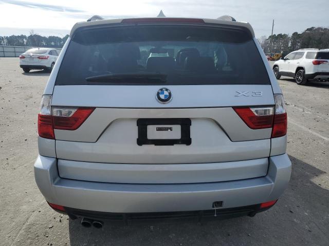 WBXPC93459WJ26831 - 2009 BMW X3 XDRIVE30I SILVER photo 6